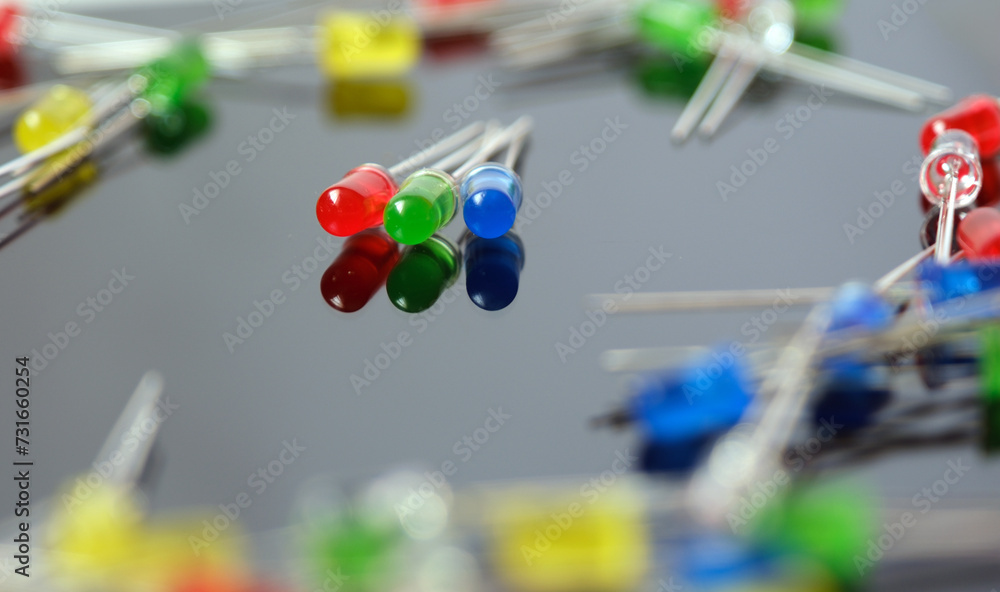 custom made wallpaper toronto digitalThree main colors of RGB system. Red green blue leds. Light emitting diodes. Selected focus.