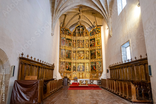 Print op canvas Main altarpiece, work of Guillén de Holland and Andrés de Melgar, Monastery of S