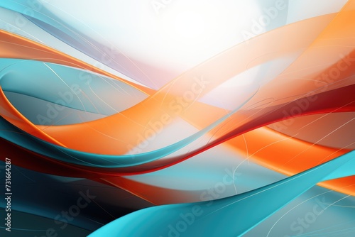Abstract background with orange, silver, blue and orange. Abstract background awareness silver ribbon
