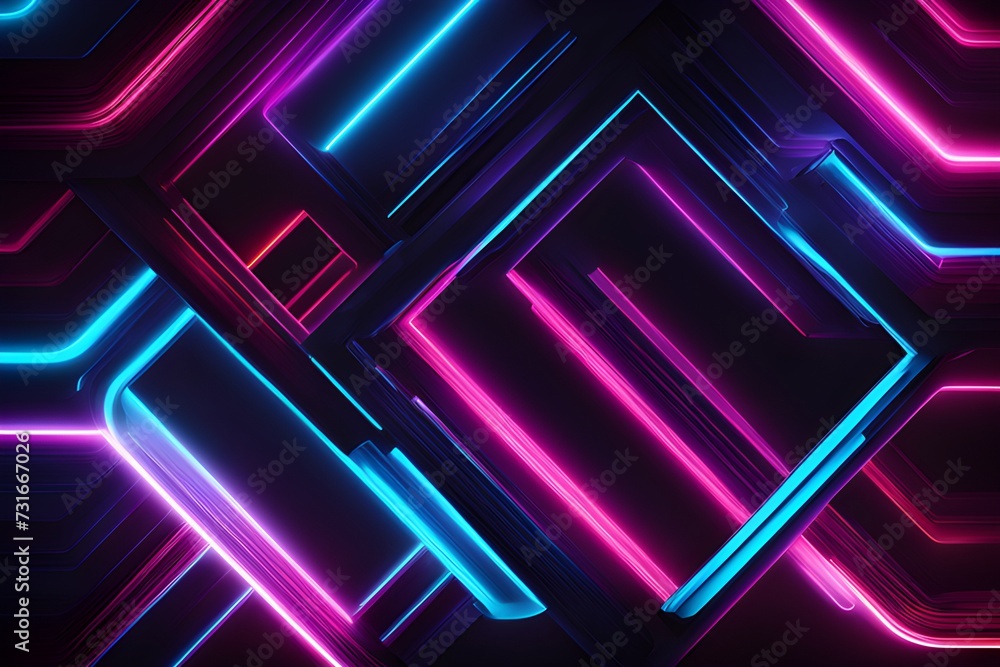 neon modern abstract background 