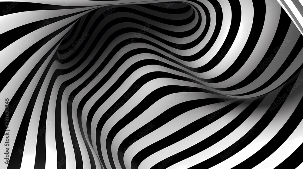 Fototapeta premium Abstract optical illusion pattern seamless background