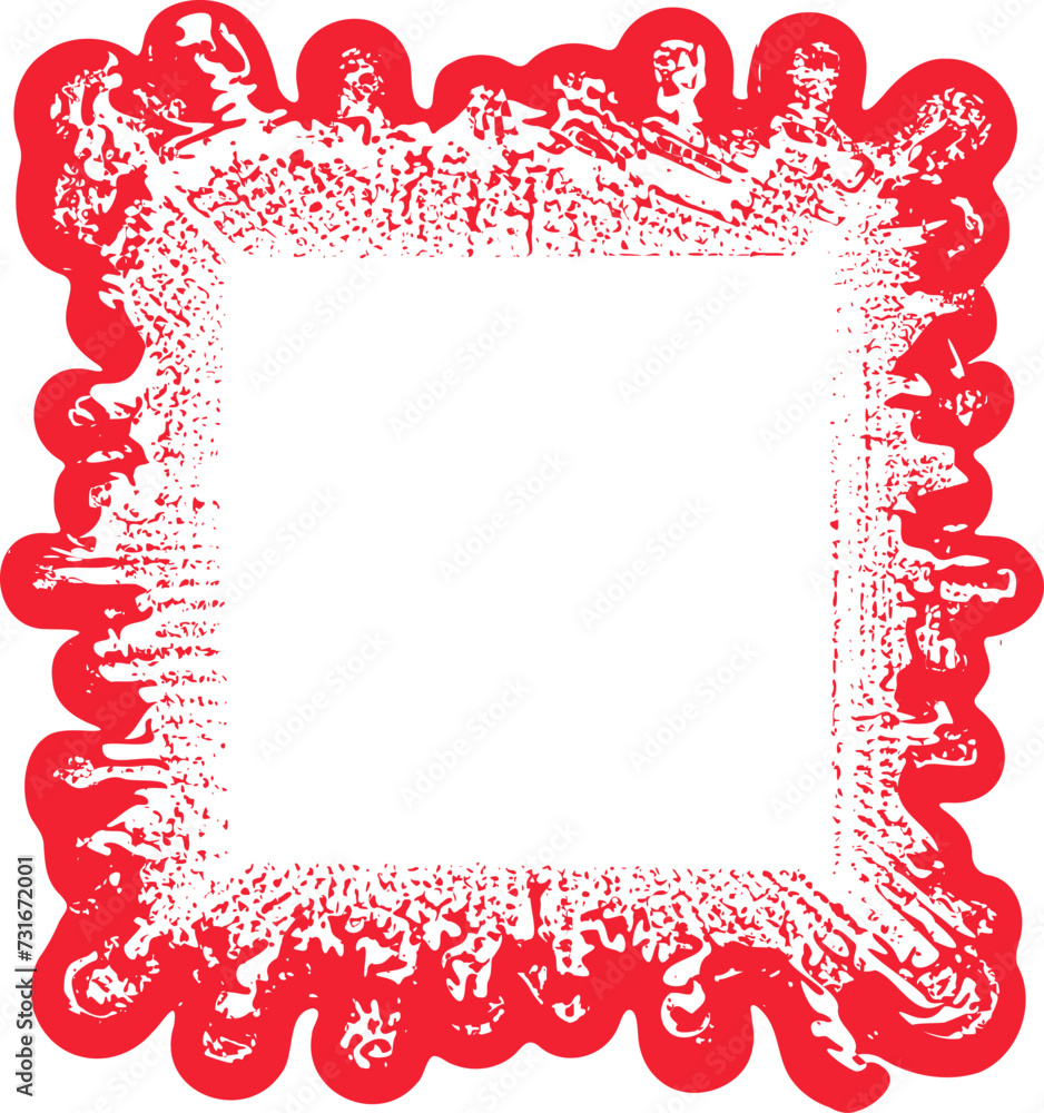 Square frame illustration. Abstract decorative frame hand drawing design element Square frame illustration. Abstract decorative frame hand drawing design element