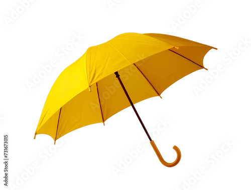 yellow umbrella isolated on a transparent background