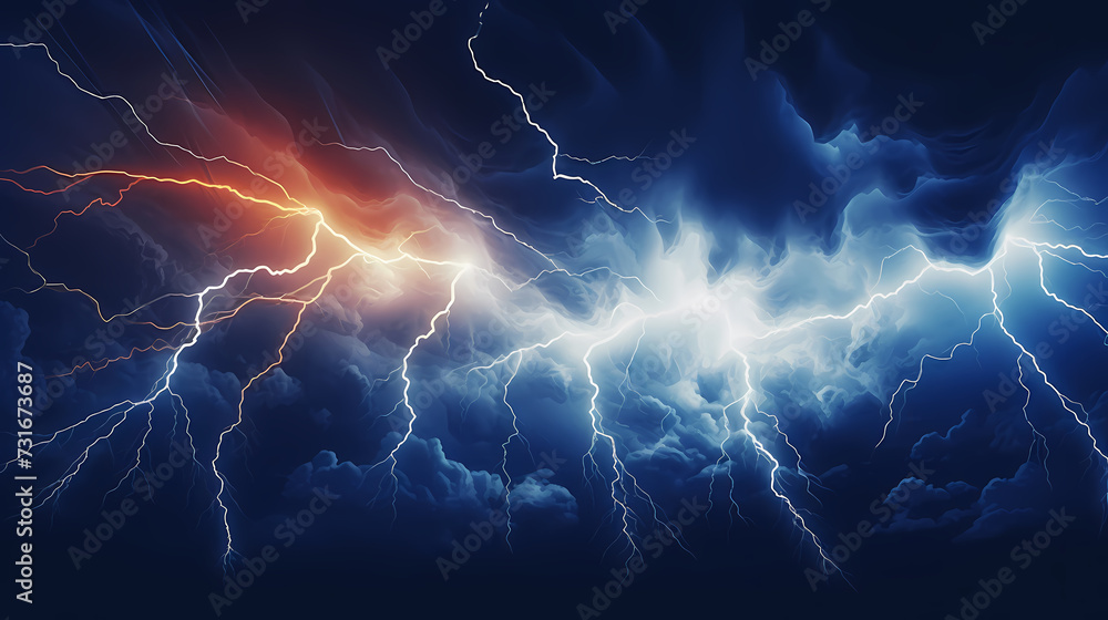 Lightning on the sky, gloomy ominous thunder and lightning background Lightning on the sky, gloomy ominous thunder and lightning background
