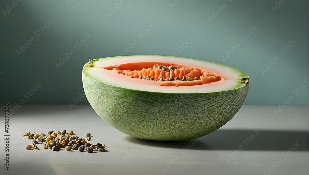Soczysty Melon – Idealny na Letnie Ochłodzenie - obrazy, fototapety, plakaty 