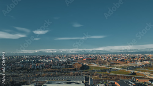 Aerial Photography Italy City San Donato Milanese. Milan, Italiy, Lombardia. Italiano Fotografia aerea Italia Citta San Donato Milanese. Milano, Italia, Lombardia.