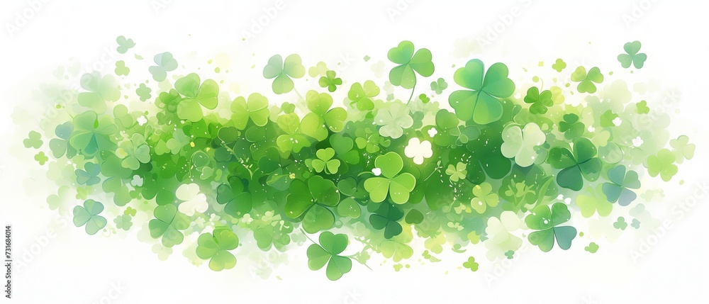 Frame made of shamrocks for Saint Patrick's Day Frame made of shamrocks for Saint Patrick's Day