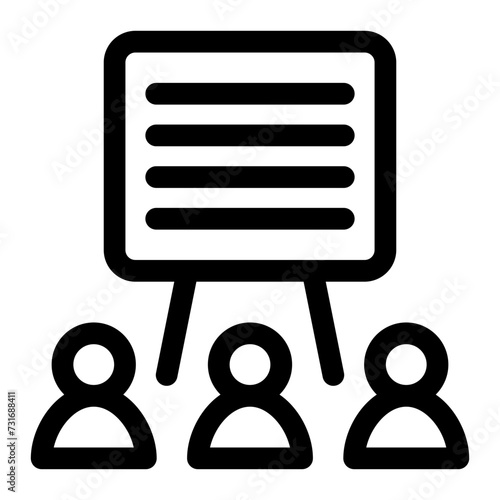 presentation line icon