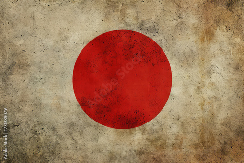 flag of japan on background photo