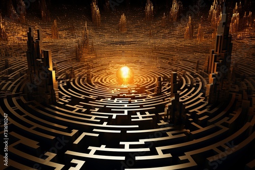 Categorical Imperative Labyrinth Digital Art