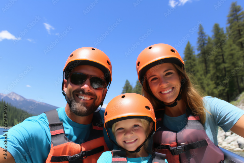 Family Adventure: Whitewater Rafting with Mountain Views Family Adventure: Whitewater Rafting with Mountain Views
