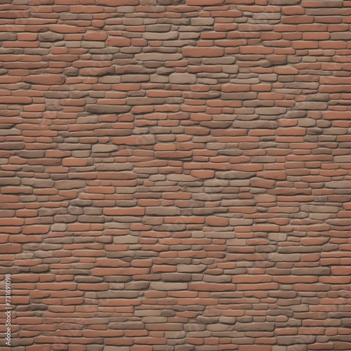 AI generated illustration of a brick wall texture