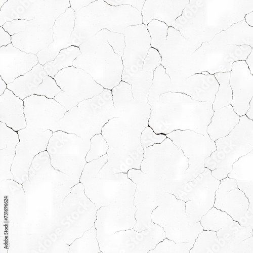 AI generated illustration of a monochrome stone pattern featuring an intricate network of cracks