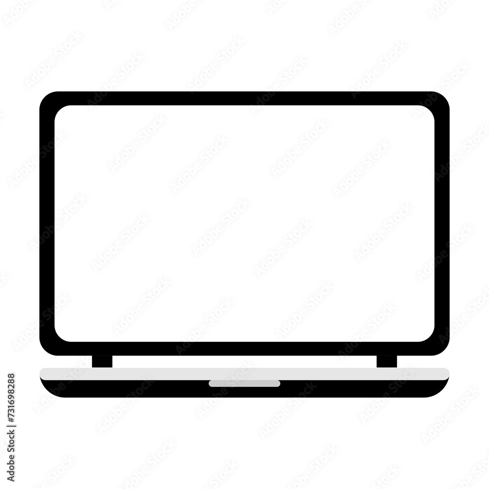 Laptop icon Vector. Flat icon illustration.