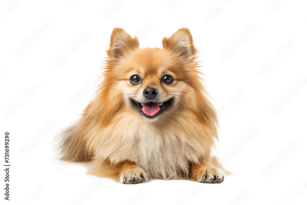 Grinning Pooch on Transparent Background, PNG, Generative Ai
