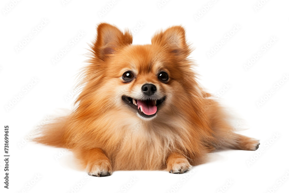 Fluffy Smile on Transparent Background, PNG, Generative Ai