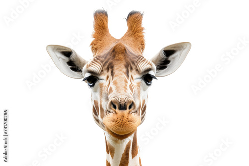 Majestic Giraffe on Transparent Background  PNG  Generative  Ai