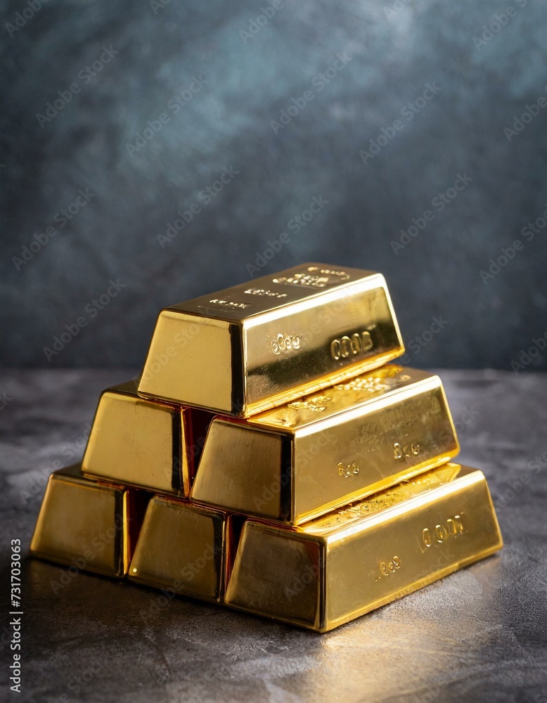 a stack of gold bars
