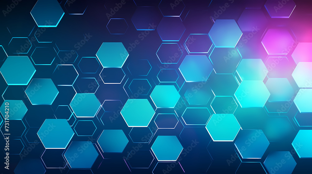 Blue background with glowing connections, network concept, digital illustration Blue background with glowing connections, network concept, digital illustration