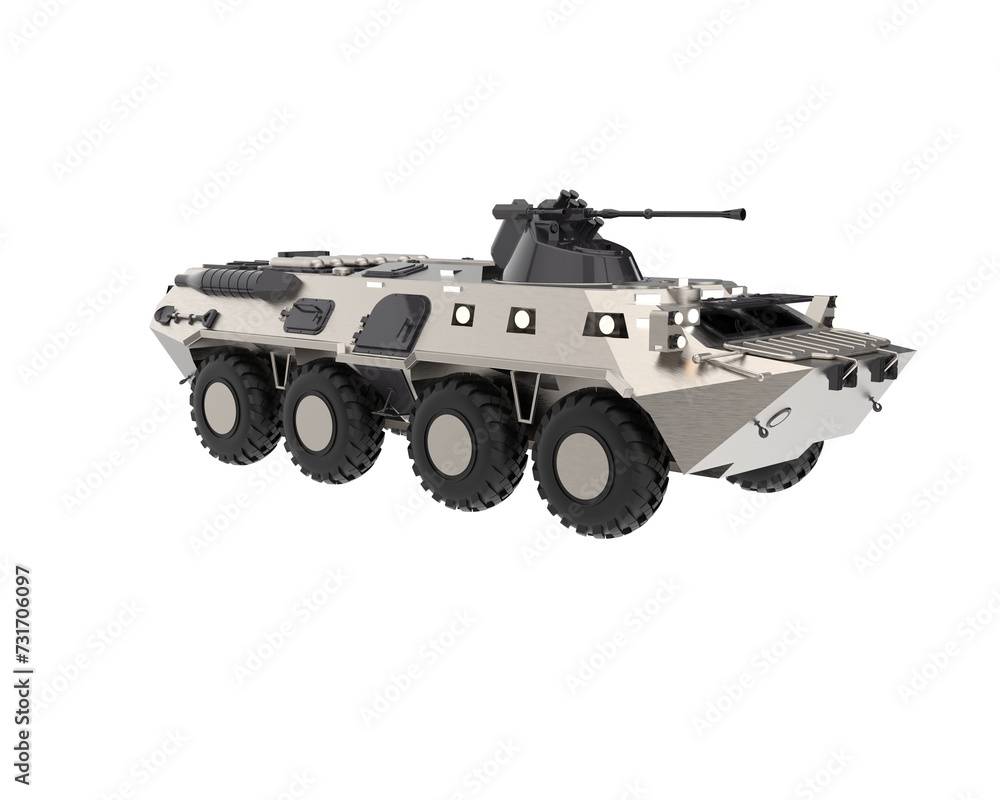 Armored vehicle isolated on background. 3d rendering - illustration Armored vehicle isolated on background. 3d rendering - illustration