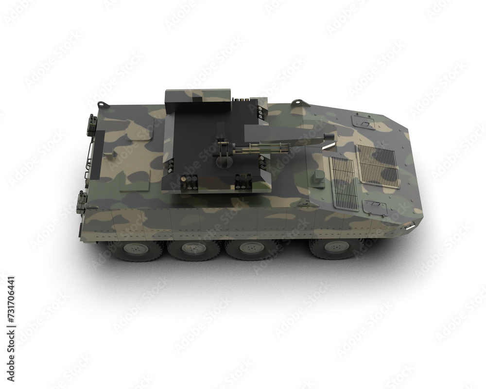 Armored vehicle isolated on background. 3d rendering - illustration Armored vehicle isolated on background. 3d rendering - illustration