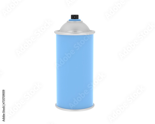 Spray can building isolated on background. 3d rendering - illustration