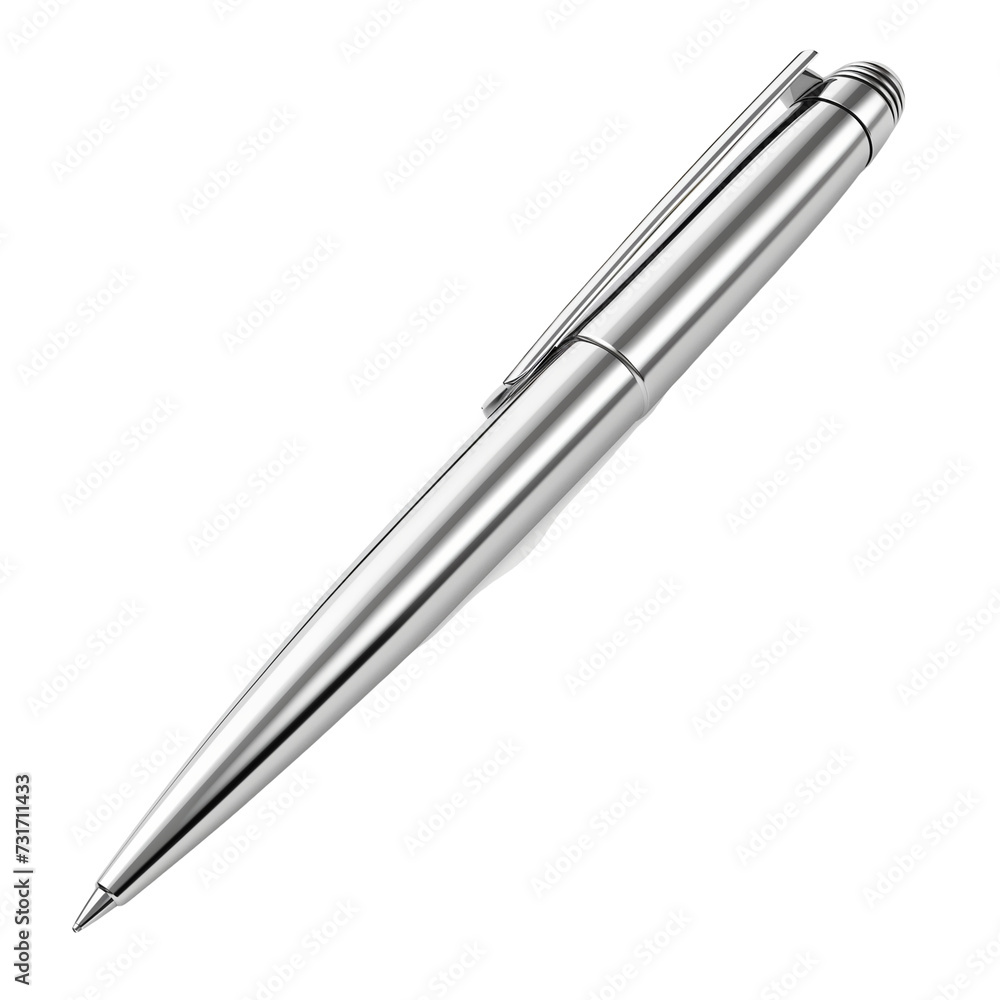 silver, pen,shiny,ball pen isolated on transparent background silver, pen,shiny,ball pen isolated on transparent background