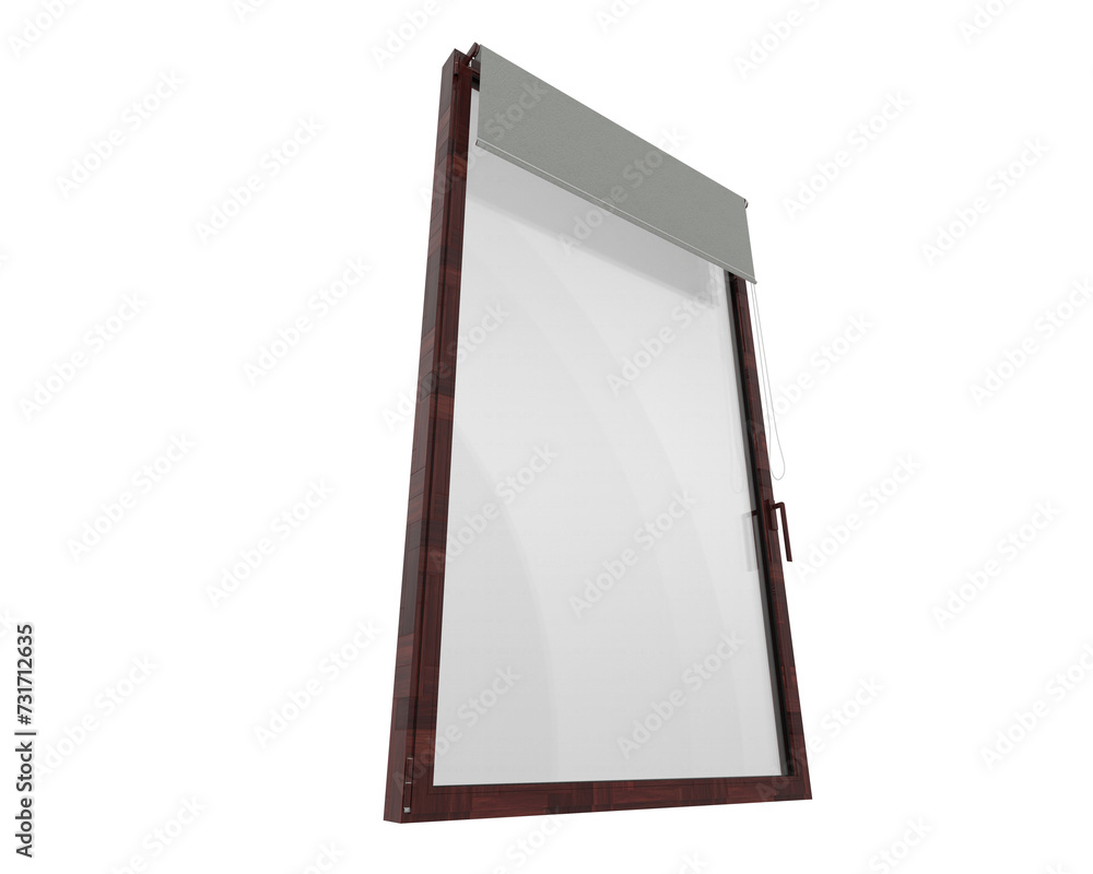 Window isolated on background. 3d rendering - illustration Window isolated on background. 3d rendering - illustration