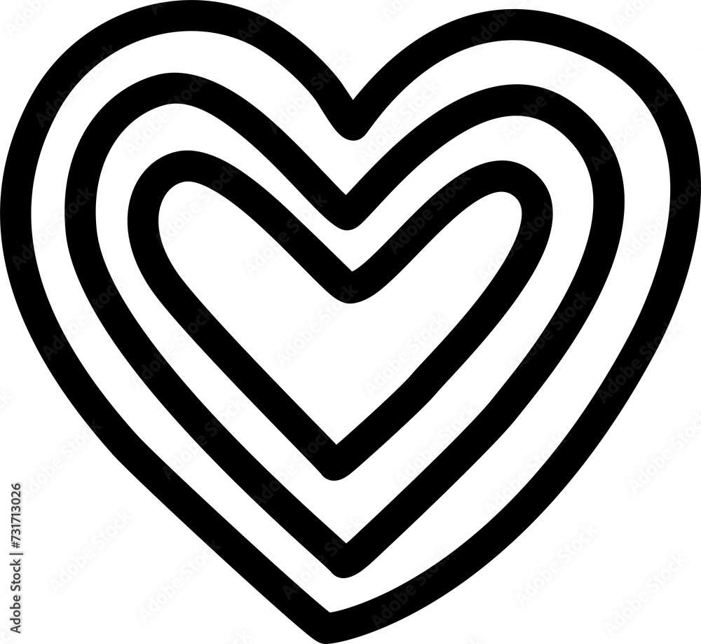 Obraz premium heart drawing