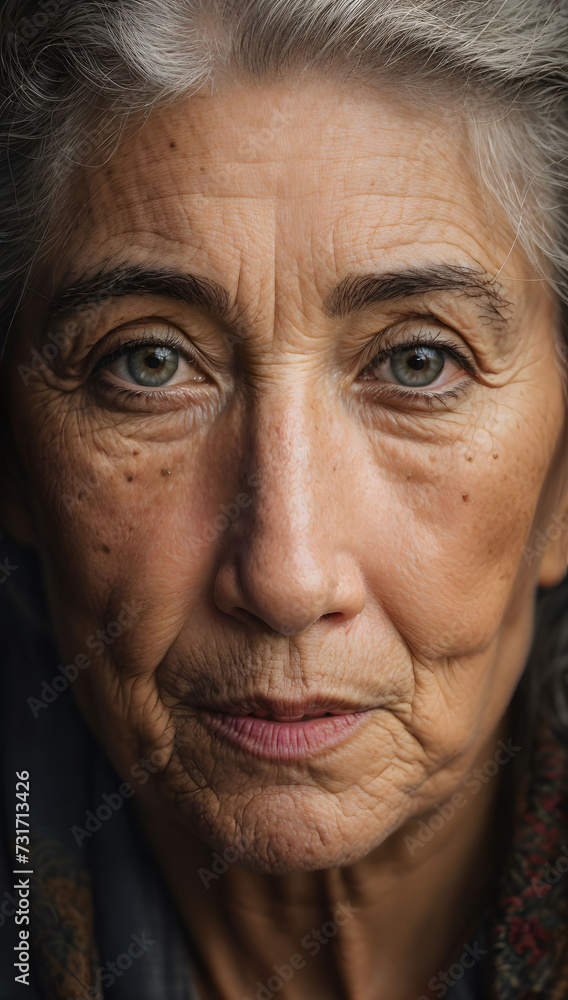 Etched in Time: A Soulful Portrait of Aged Wisdom Etched in Time: A Soulful Portrait of Aged Wisdom