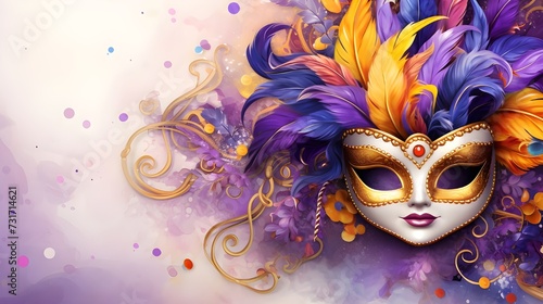 colorful carnival mask