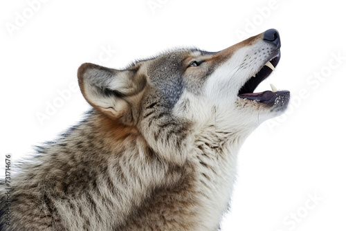 Wolf s Echoing Call on Transparent Background  PNG  Generative  Ai