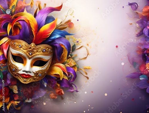 A beautiful carnival mask