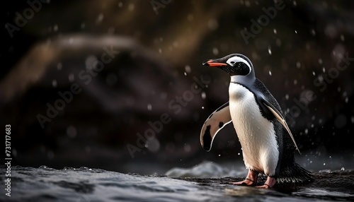 a Wildlife photograph of a penguin