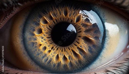 The deepness of an human eye AI generated illustration