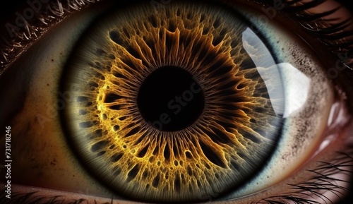 The deepness of an human eye AI generated illustration