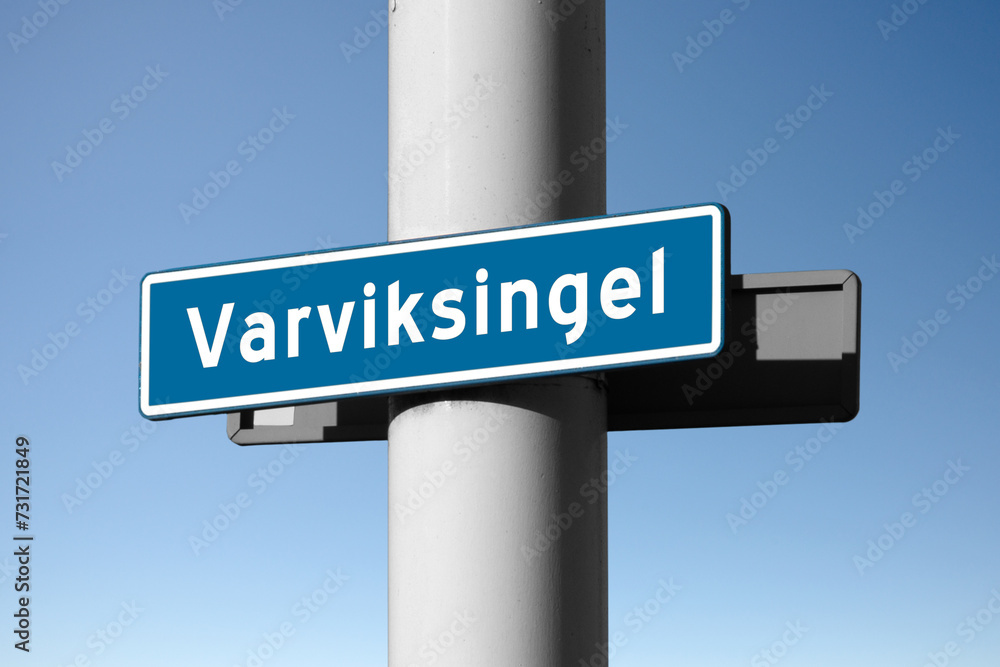 Straßenschild, Varviksingel, Enschede Straßenschild, Varviksingel, Enschede