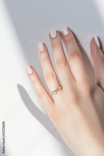 Female hand  manicure