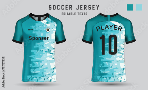 Realistic sports jersey template and t shirt sports jersey design. Sports jersey design for cricket, football, gaming jersey.