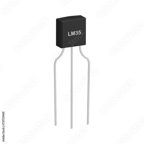 vector design of Lm35 temperature sensor