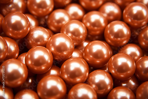 A background of bronze pearls