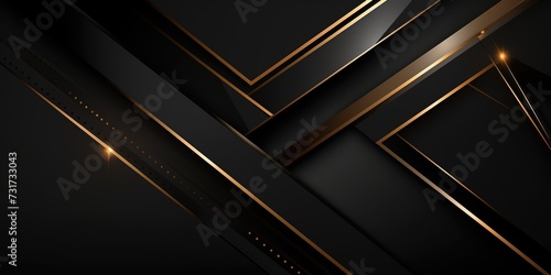 matter color black and gold abstract background polish metallic wall style, elegance luxury business and futuristic technology theme, Generative Ai photo