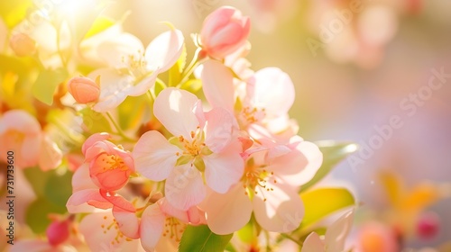 Beautiful spring flowers   Generative AI