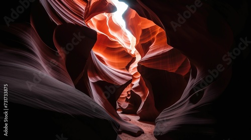 AI generated illustration of the majestic Navajo Upper Antelope Canyon - perfect wallpaper