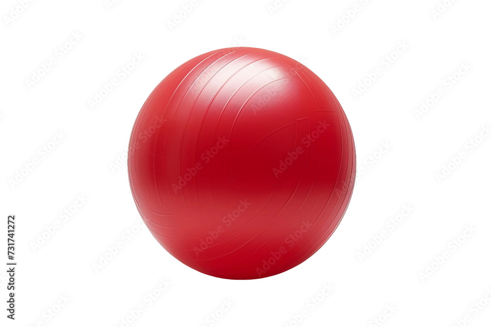 Exercise Ball On Transparent Background.