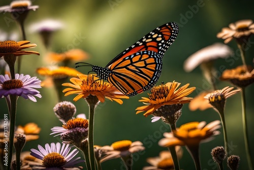 butterfly on flower © farzana