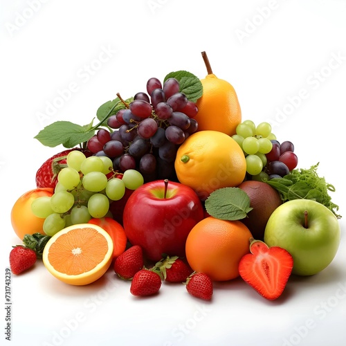 vegetables and fruit isolated vegetables for healthy food