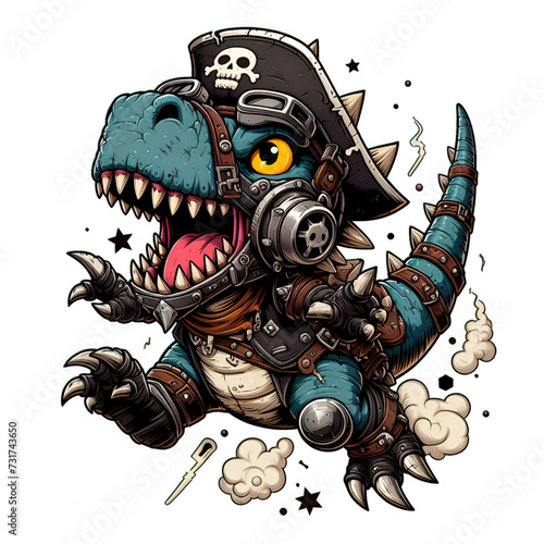 pirate skull with sword