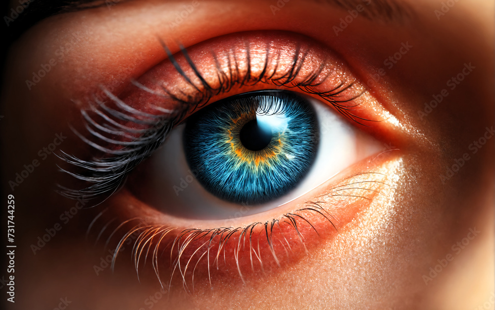 Close-up of a beautiful female eye Close-up of a beautiful female eye