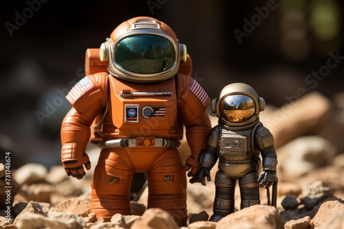 Charming little robot poses delightfully with a bitcoin, symbolizing the future of digital currency